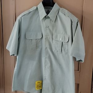 Vintage Military Issue Dress Shirt Sz 17 Man 1996